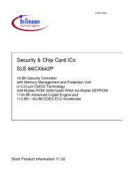 Datasheet SLE66CX642PC manufacturer Infineon