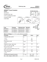 Datasheet SPB35N10 manufacturer Infineon