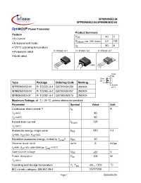 Datasheet SPB80N04S2-04 manufacturer Infineon