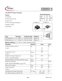 Datasheet SPB80N06S2L-06 manufacturer Infineon