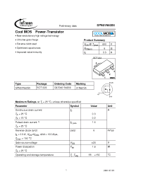 Datasheet SPN01N60S5 manufacturer Infineon
