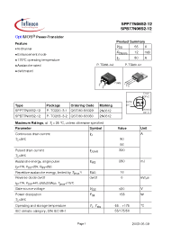 Datasheet SPP77N06S2-12 manufacturer Infineon