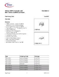 Datasheet TDA16831-4 manufacturer Infineon