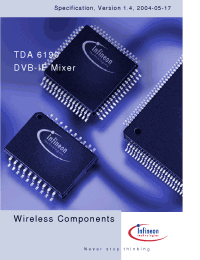 Datasheet TDA6190T manufacturer Infineon