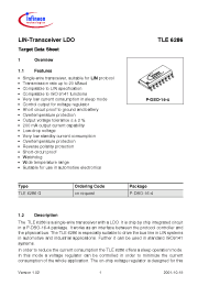 Datasheet TLE6286G manufacturer Infineon