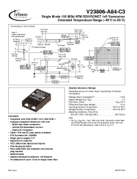 Datasheet V23806-A84-C3 manufacturer Infineon