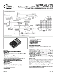 Datasheet V23806-A8-C102 manufacturer Infineon
