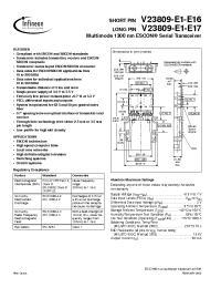 Datasheet V23809-E1-E17 manufacturer Infineon