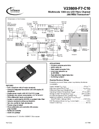 Datasheet V23809-F7-C10 manufacturer Infineon