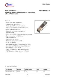Datasheet V23818-H308-L57 manufacturer Infineon