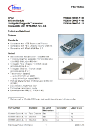 Datasheet V23833-G2005-A101 manufacturer Infineon