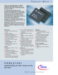 Datasheet VDSL5100I manufacturer Infineon