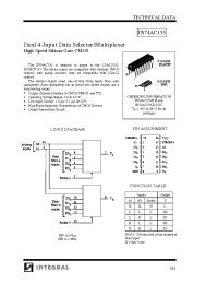 Datasheet IN74AC153 manufacturer Интеграл