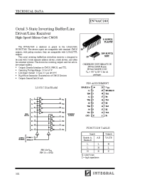 Datasheet IN74AC240DW manufacturer Интеграл