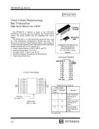 Datasheet IN74AC245DW manufacturer Интеграл