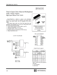 Datasheet IN74AC253 manufacturer Интеграл