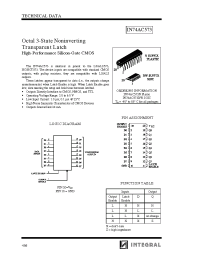 Datasheet IN74AC573 manufacturer Интеграл