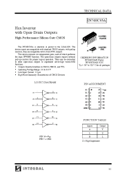 Datasheet IN74HC05A manufacturer Интеграл
