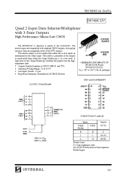 Datasheet IN74HC257D manufacturer Интеграл