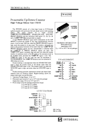 Datasheet IW4029B manufacturer Интеграл