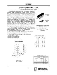 Datasheet IW4042BD manufacturer Интеграл