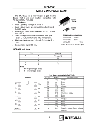 Datasheet IZ74LV02 manufacturer Интеграл
