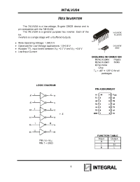 Datasheet IZ74LVU04 manufacturer Интеграл