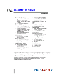 Datasheet 440MX-100 manufacturer INTEL