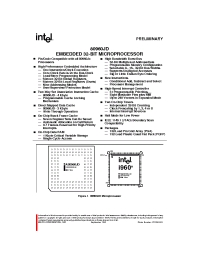 Datasheet 80960JD-33 manufacturer INTEL