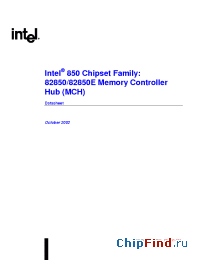 Datasheet 82850MCH manufacturer INTEL