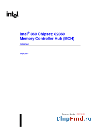 Datasheet 82860 manufacturer INTEL