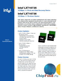 Datasheet LXT16736 manufacturer INTEL