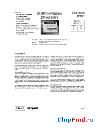 Datasheet HR122-2815 manufacturer Interpoint