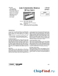 Datasheet LCM-120 manufacturer Interpoint
