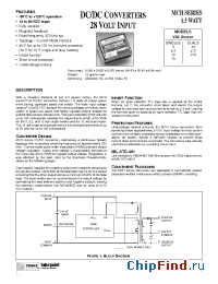 Datasheet MCH2805S manufacturer Interpoint