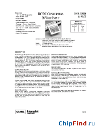 Datasheet MGH2805D/883 manufacturer Interpoint
