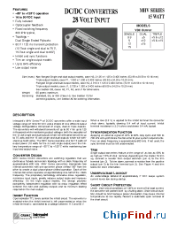 Datasheet MHV2805D manufacturer Interpoint