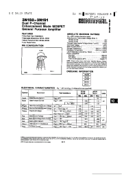 Datasheet 3N190 manufacturer Intersil