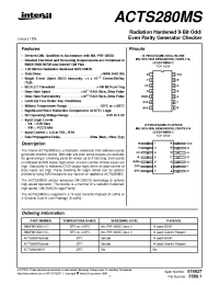 Datasheet 5962F9672001VXC manufacturer Intersil