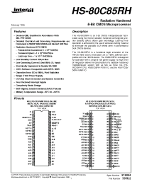 Datasheet 5962R9582401QXC manufacturer Intersil
