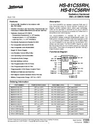 Datasheet 5962R9676601QYC manufacturer Intersil