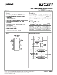 Datasheet 82C284 manufacturer Intersil