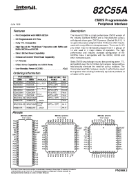 Datasheet 82C55A-5 manufacturer Intersil
