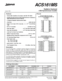 Datasheet ACS161D manufacturer Intersil