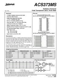 Datasheet ACS373D manufacturer Intersil