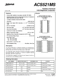 Datasheet ACS521D manufacturer Intersil