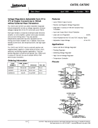 Datasheet CA0723E manufacturer Intersil