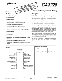 Datasheet CA3228 manufacturer Intersil