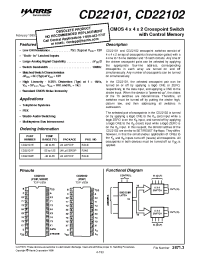 Datasheet CD22101E manufacturer Intersil
