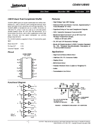 Datasheet CD4041UBDMSR manufacturer Intersil